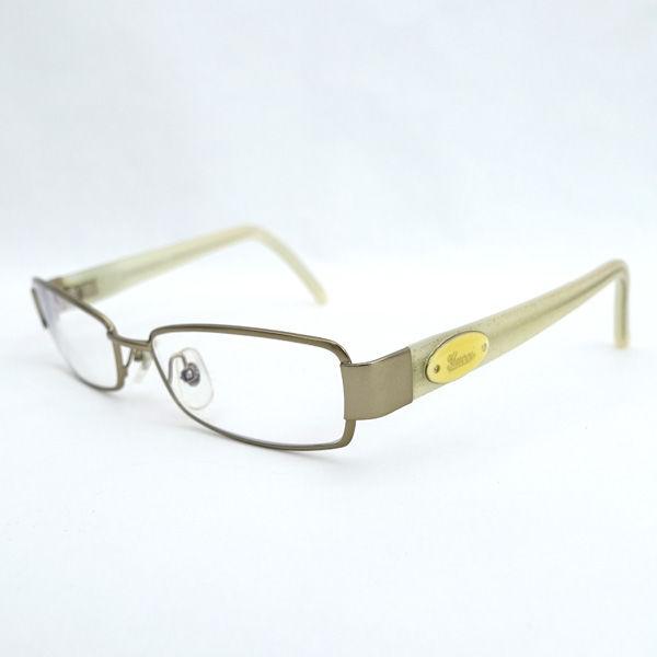 GUCCI / グッチ ■GG 度入りメガネ ラメ グレー ゴールド サングラス GG2777 ブランド【サングラス/メガネ/眼鏡】 【中古】