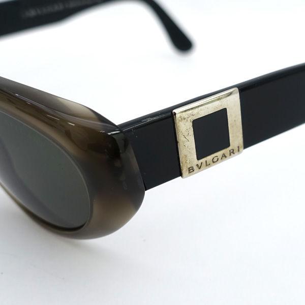 BVLGARI / ブルガリ □サングラス 黒 濃茶 ロゴ ケース付き ブランド