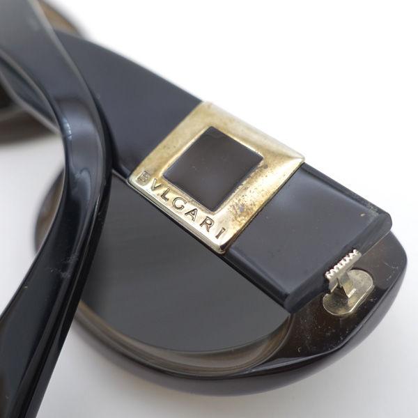 BVLGARI / ブルガリ ■サングラス  黒 濃茶 ロゴ ケース付き ブランド【サングラス/メガネ/眼鏡】 【中古】 BVLGARI / ブルガリ □サングラス 黒 濃茶 ロゴ ケース付き ブランド
