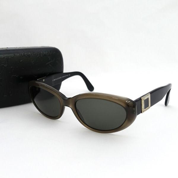 BVLGARI / ブルガリ ■サングラス  黒 濃茶 ロゴ ケース付き ブランド【サングラス/メガネ/眼鏡】 【中古】 BVLGARI / ブルガリ □サングラス 黒 濃茶 ロゴ ケース付き ブランド