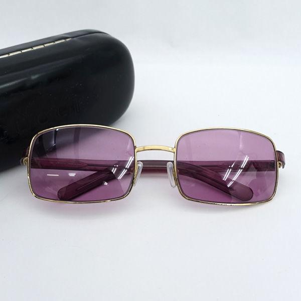 GUCCI / グッチ □サングラス ロゴ ゴールド ピンク ケース付き GG1378