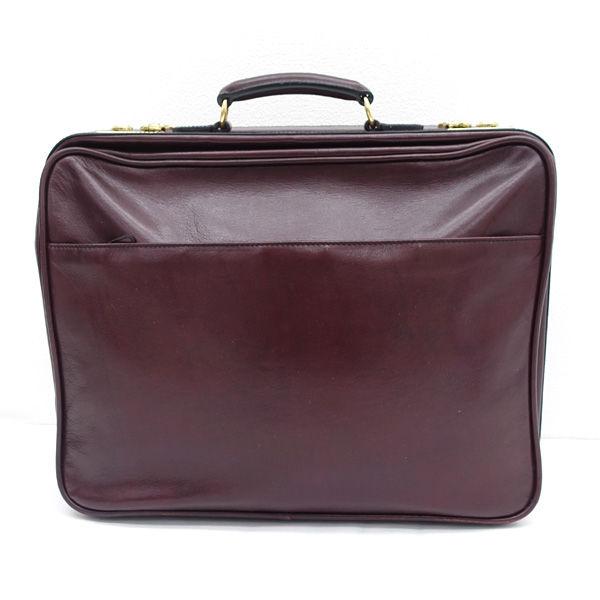 GOLD PFEIL / ゴールドファイル □トランク 旅行バッグ レザー ワイン