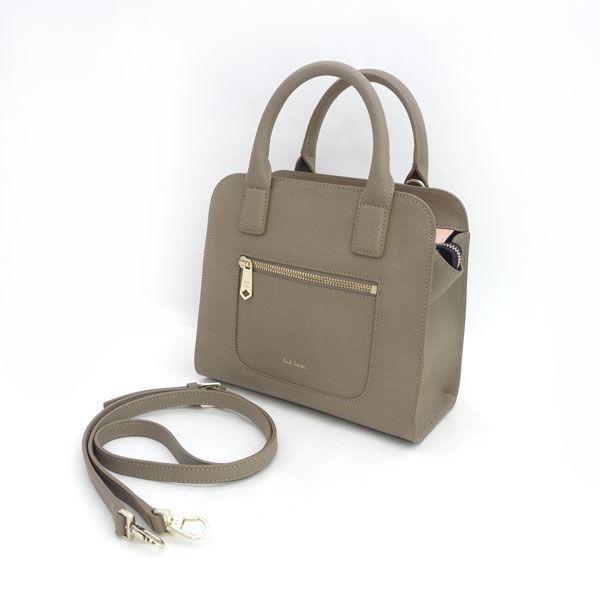 Paul Smith / ポールスミス ■２WAY　ハンドバッグ　ショルダー　ライトブラウン　レザー ブランド【バッグ】 【中古】