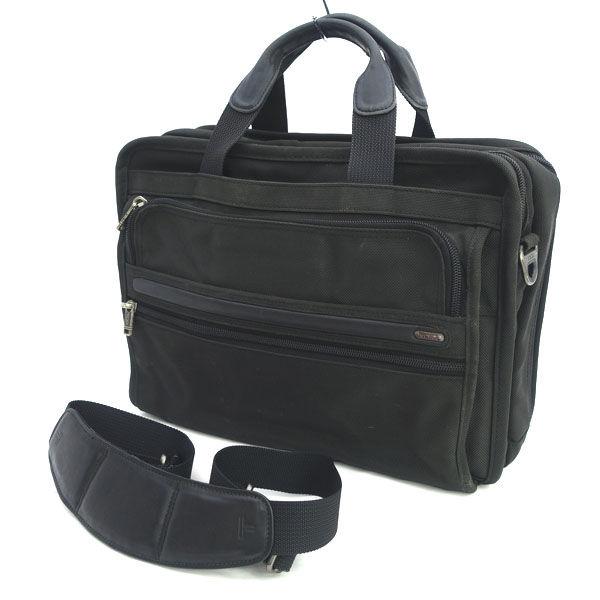 TUMI / トゥミ ■ビジネスバッグ　アルファエッセンシャル　ショルダー　ブラック 26130D4 ブランド【バッグ/バック】【中古】