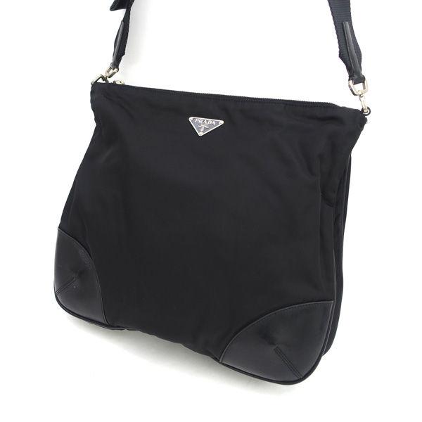 PRADA / プラダ ■クロスボディ　ナイロン　ブラック　ショルダーバッグ BT0326 ブランド 【中古】