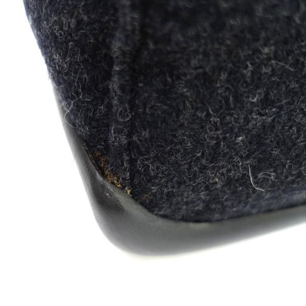 PRADA / プラダ □ハンドバッグ セミショルダー ブラック ウール