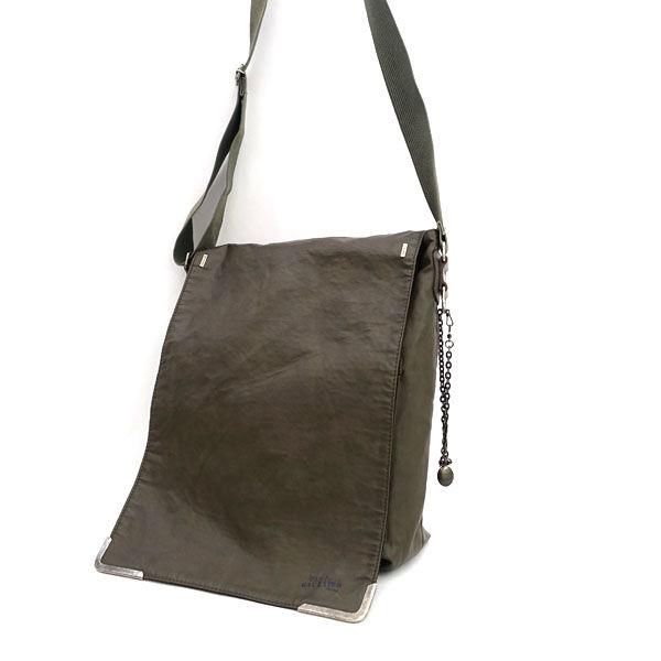 JEAN PAUL GAULTIER / ジャンポール ゴルチエ ■メッセンジャーバッグ　ダークグリーン　ダークブラウン　【バッグ】 【中古】