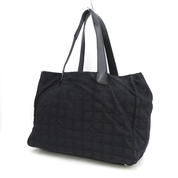 CHANEL / シャネル ■トートバッグ MM　ニュートラベルライン　ブラック　ナイロン　7番台 15991 ブランド 【中古】