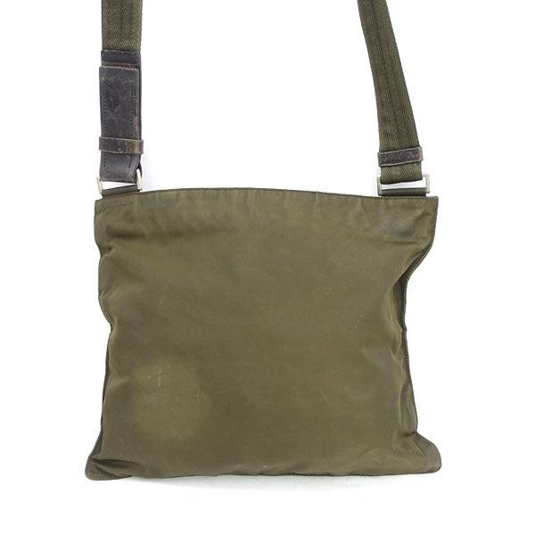 PRADA / プラダ □クロスボディ ショルダーバッグ ナイロン グリーン