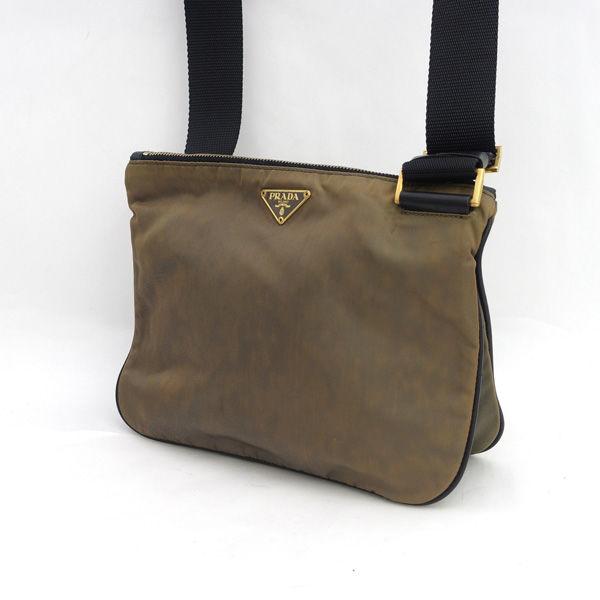 PRADA / プラダ ■クロスボディ　ショルダーバッグ　ブラウン ブランド【バッグ/バック/BAG/鞄/カバン】 【中古】
