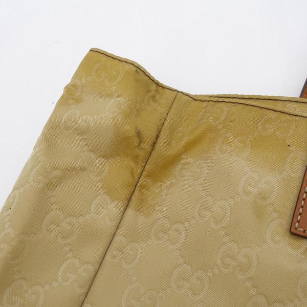 GUCCI / グッチ □GG柄 ハンドバッグ ナイロン ベージュ ブラウン