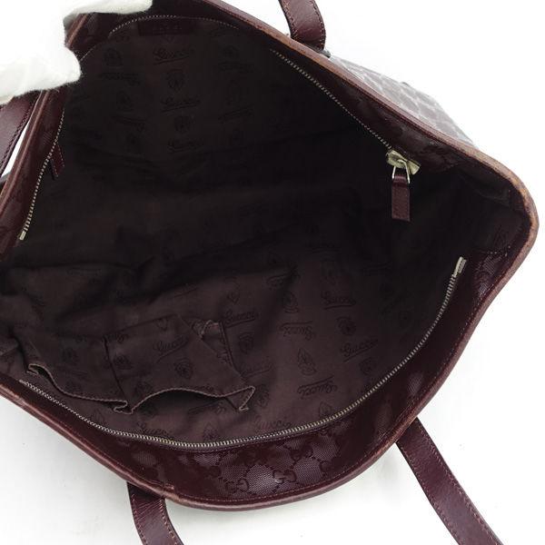 GUCCI / グッチ □GGトートバッグ インプリメ PVC レッドブラウン