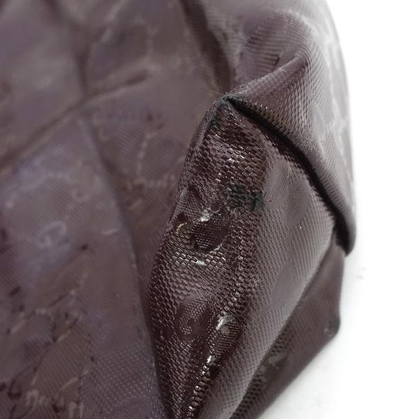 GUCCI / グッチ □GGトートバッグ インプリメ PVC レッドブラウン