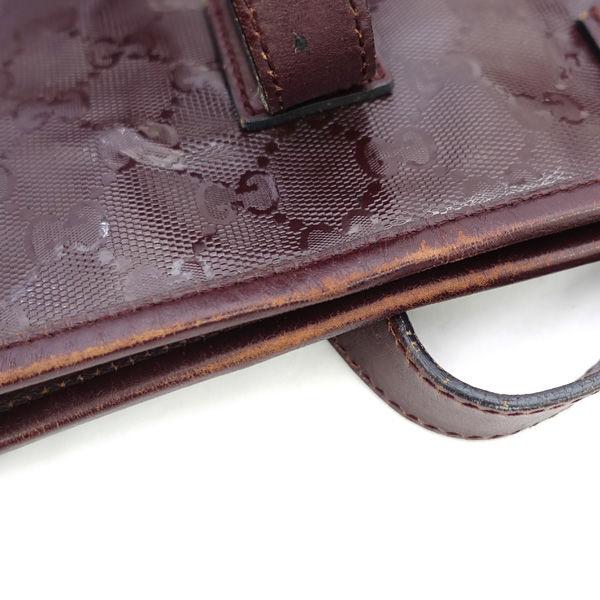 GUCCI / グッチ □GGトートバッグ インプリメ PVC レッドブラウン