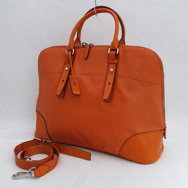 TUMI / トゥミ ■２WAY　ショルダー　ハンドバッグ　レザー　オレンジ　 73123RG ブランド 【中古】  【代引不可】【同梱不可】