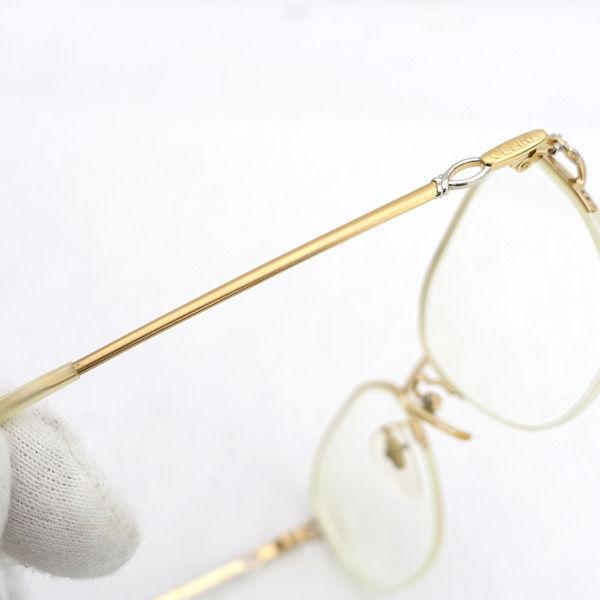 CELINE / セリーヌ ■度入りメガネ　メタル　ゴールド CL-8871 ブランド【サングラス/メガネ/眼鏡】 【中古】 CELINE / セリーヌ □度入りメガネ メタル ゴールド CL-8871 ブランド