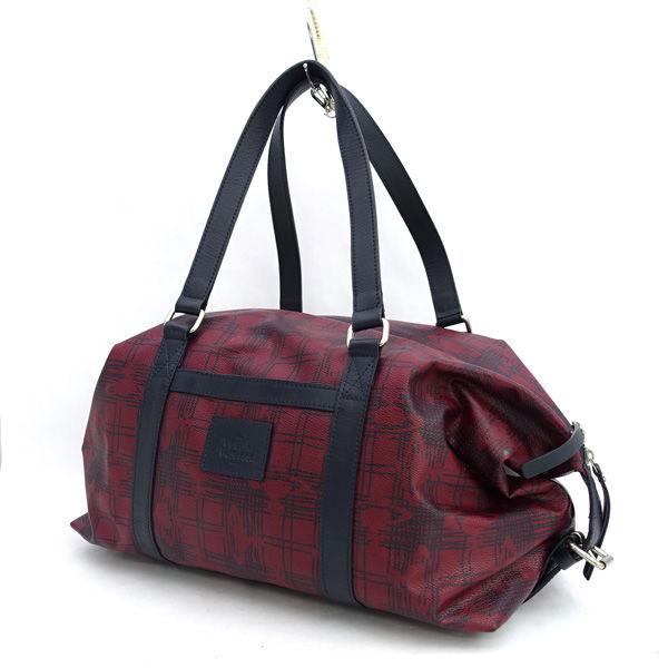 Vivienne Westwood / ヴィヴィアンウエストウッド ■ボストンバッグ　セミショルダー　レッド　PVC VW1 【中古】
