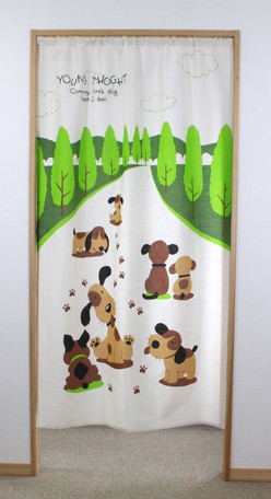 幅の広い間仕切り のれん ファブリックパーテーション Dog 犬 イヌ 敷物の通販はau Pay マーケット ロシナンテ オンライン