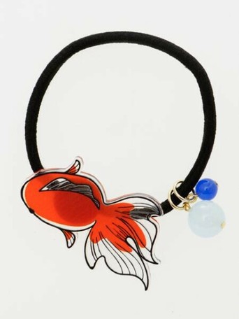 日本製 カヤ 透飾り 金魚ヘアゴム アクセサリー ジュエリー ヘアアクセサリーの通販はau Pay マーケット ロシナンテ オンライン