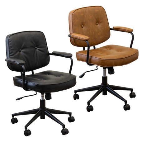 Morganオフィスチェア BK/CBR/DBR/GR