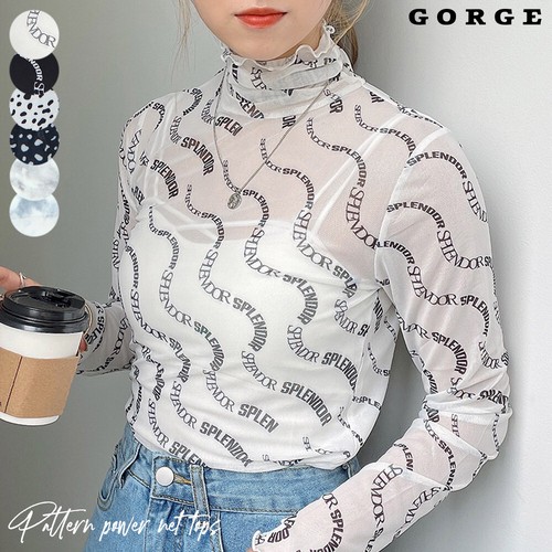 トップス Tシャツ・カットソー 柄パワーネットTOPS / ファッション 