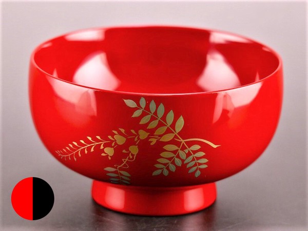 誕生花付き汁椀 黒 4月の花 藤 / 生活雑貨 食器・キッチン 碗・椀の通販は 10,500円