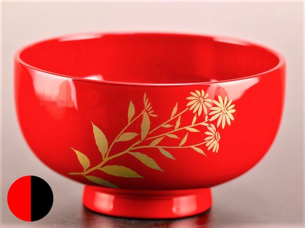 誕生花付き汁椀 黒 10月16日 紫苑(シオン) / 生活雑貨 食器・キッチン 碗・椀の通販はその他キッチン・食器・調理