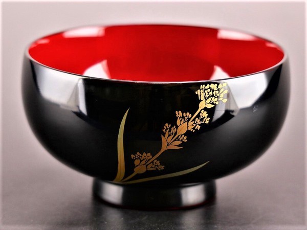 誕生花付き汁椀 黒 12月3日 ラベンダー / 生活雑貨 食器・キッチン 碗・椀の通販は 7,665円