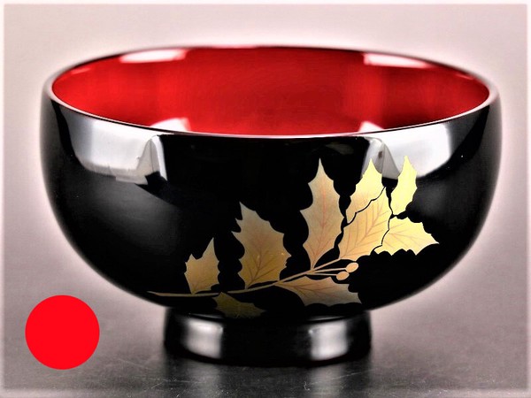 誕生花付き汁椀 朱 12月25日 西洋柊 / 生活雑貨 食器・キッチン 碗・椀の通販は 10,500円