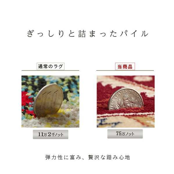 新生活 トルコ製 ウィルトン織り カーペット 『ベルミラ RUG』 / 家具・インテリア ファブリック・敷物 カーペット・絨毯