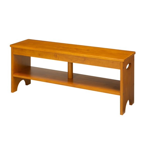 幅90cm 天然木玄関ベンチ◎収納棚付 玄関 収納 エントランス 北欧風 チェア ベンチ 木製 / 家具・インテリアの通販は