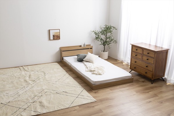 ダブル Coroa フロアベッド(マットレス付き) / 家具・インテリア 寝具の通販は 37,310円