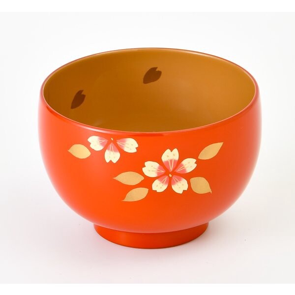桜カラー汁椀 洗朱内白 / 生活雑貨 食器・キッチン 碗・椀の通販は 5,170円