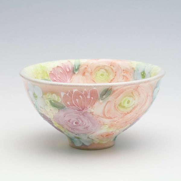 在庫あり!!女性に大人気 工房「ゆずりは」の 色彩優花 飯碗 / 生活雑貨 食器・キッチン 碗・椀 茶碗