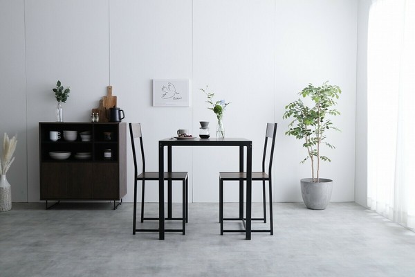 3点セット Cary 幅70cmテーブル+チェア2脚 / 家具・インテリア ダイニングテーブル