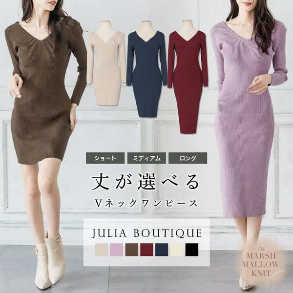 ワンピース 丈が選べるベーシックニットタイトワンピース 21575 / ファッション レディースアパレル ワンピース・ドレスの通販は