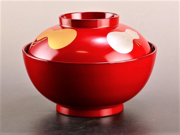 瓢箪 雑煮椀 朱 / 生活雑貨 食器・キッチン 碗・椀 汁椀