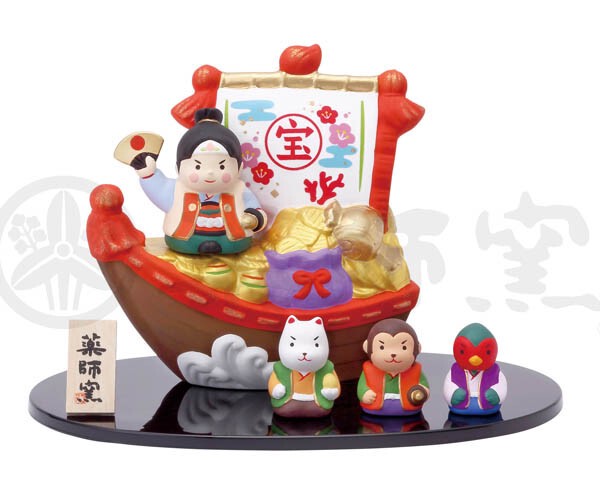 端午の節句 「置物とインテリア」 五月人形 錦彩 宝船飾り(桃太郎) / 家具・インテリア インテリア雑貨 置物・オブジェ 人物 6,269円