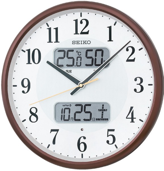 SEIKO 温湿度計付き電波掛け時計 / 家具・インテリア 掛置時計 掛時計の通販は