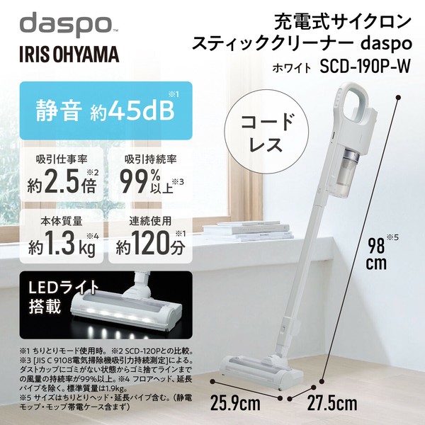 展示品】アイリスオーヤマ SCD-S1P-W 掃除機 （アイリスオーヤマ