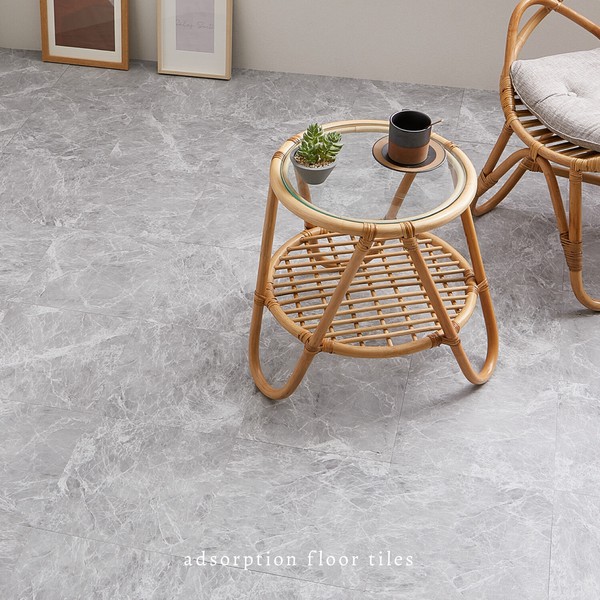 20枚入 ストーン調フロアタイル 置くだけ ズレない 貼ってはがせる 約30.5×30.5cm/4柄 / 家具・インテリア ファブリック・敷物の通販は