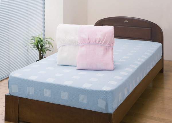 泉州産ワッフル織ベッド用ボックスシーツ シングル セミダブル ダブル / 家具・インテリア 寝具 カバー・シーツ 掛敷カバー・シーツの通販は