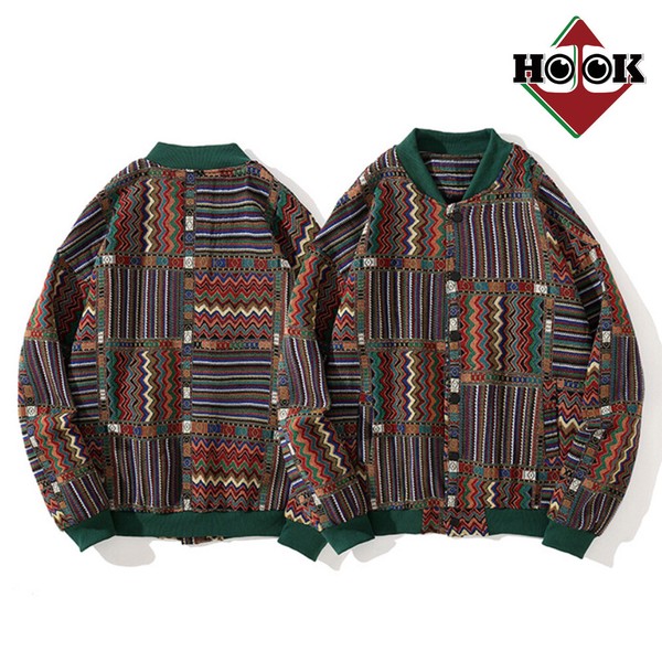 HOOK パッチワーク柄幾何学模様 ユニセックス / ファッション メンズアパレル アウター ジャケット・ブルゾンの通販は 6,298円