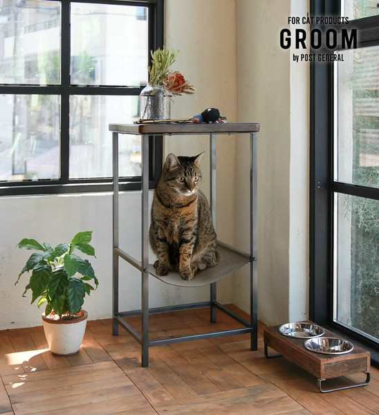 ハンモックテーブル ハイ GROOM / グルーム アイアン ネコベッド ネコ / 生活雑貨 ペット用品 犬猫用品 ベッド・マットの通販は