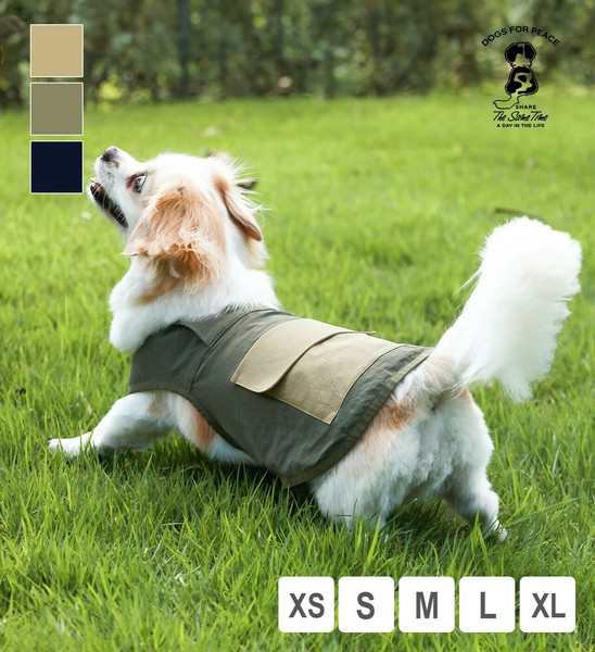 コーデュラ撥水ストレッチベスト (5サイズ 3カラー) DOGS FOR PEACE / ドッグスフォーピース / 生活雑貨 ペット用品 犬猫用品 服 犬用の通販は