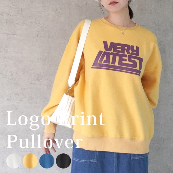 リバーシブル起毛ロゴフリーススウェット プルオーバー トップス 長袖 2024冬新作 / ファッション レディースアパレル スウェット・パーカーの通販は 5,730円