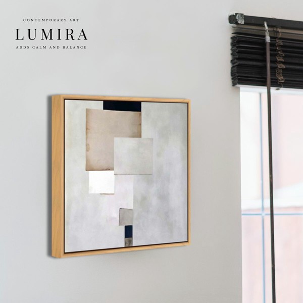 LUMIRA (ルミラ) デザインアート 32.5cm アートパネル 北欧 ミニマル モダン 絵画 インテリア雑貨 グレー / 家具・インテリア インテリアアート アートフレームの通販は 5,960円