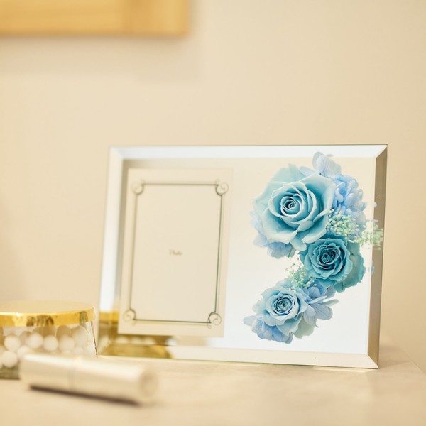 フォトミラー アレンジ プリザーブドフラワー フラワー雑貨 インテリア ギフト / 家具・インテリア インテリアグリーン プリザーブドフラワー・ドライフラワー