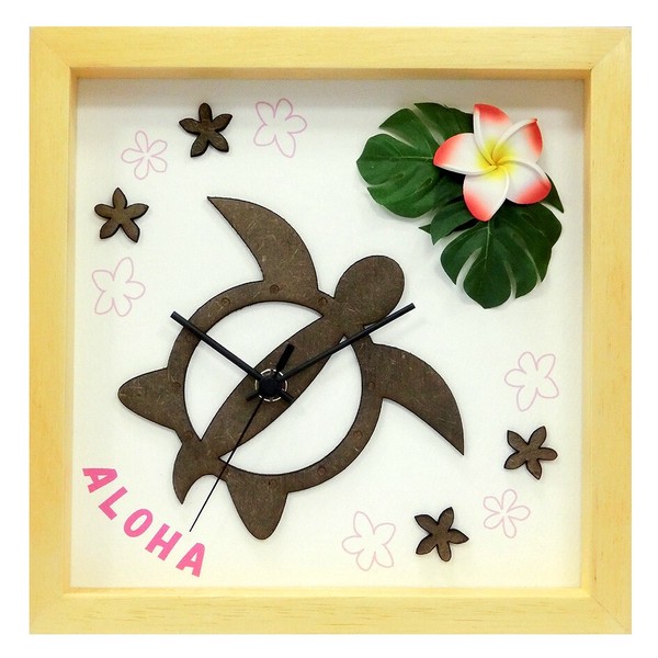 ハワイアンにおすすめ! DECLOCK/Hawaiian Clock Honu/Flower / 家具・インテリア 掛置時計 掛時計の通販は