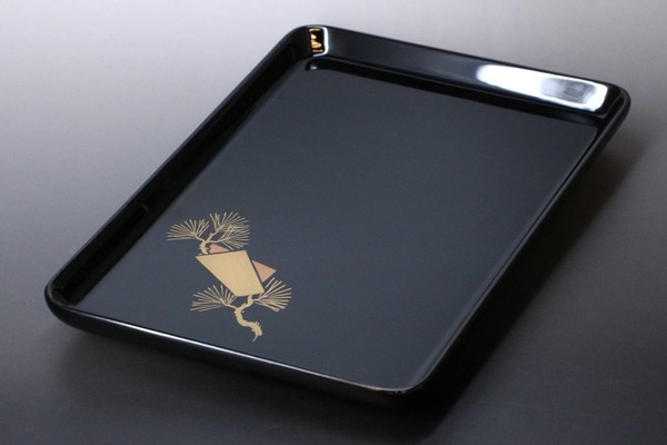 8寸進物盆 色紙老松 / 生活雑貨 食器・キッチン キッチン雑貨 お盆・トレーの通販は